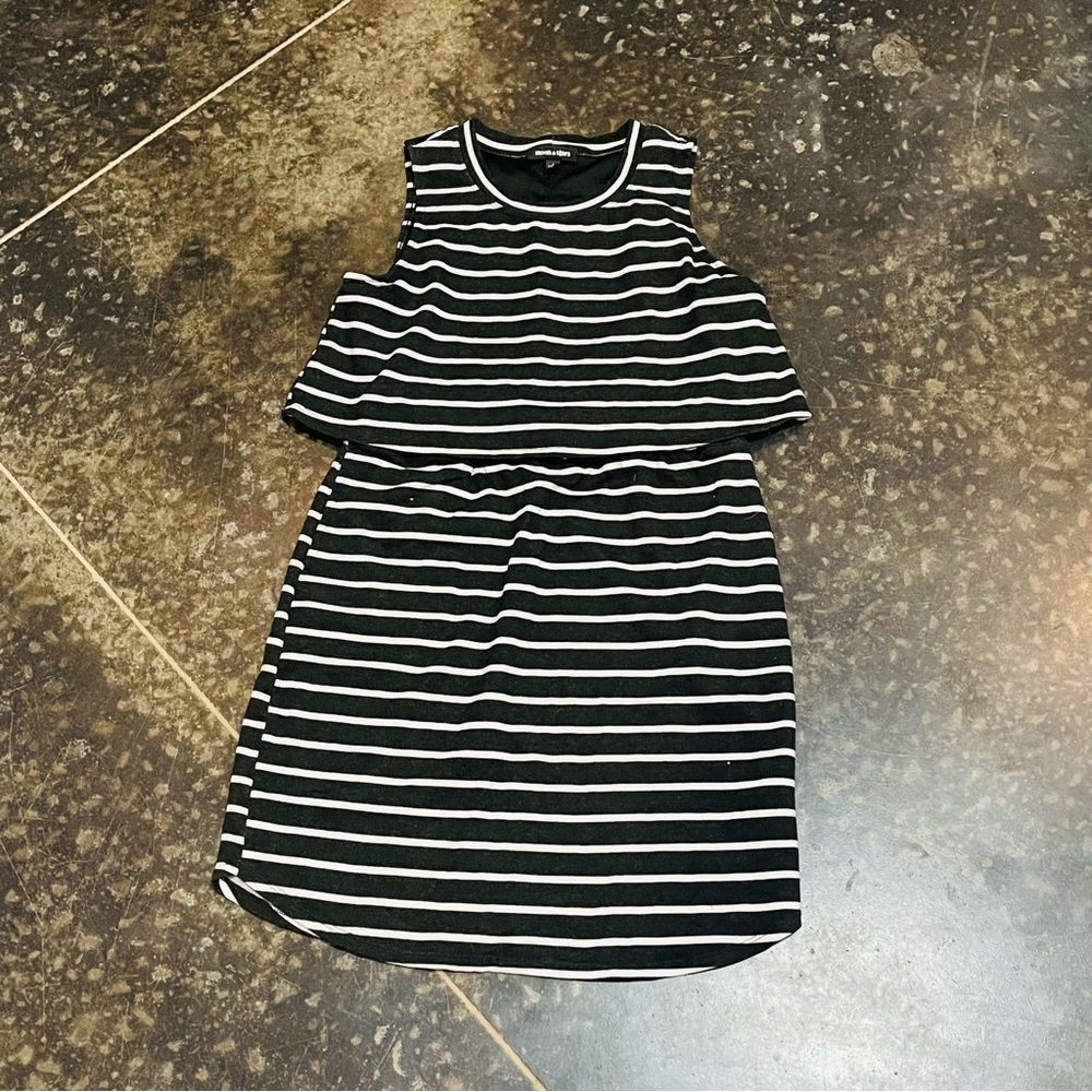 Moon & Star Black and White Dress